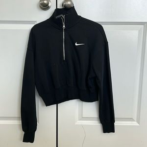 WOMEN'S NIKE SPORTSWEAR PHOENIX FLEECE OVERSIZED HALF-ZIP CROP SWEATSHIRT